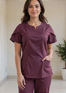 Scrub Feminino Serena - Vinho