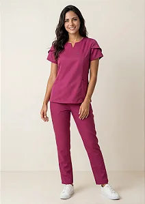 Scrub Feminino Serena - Cereja Doce