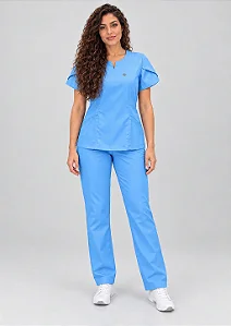 Scrub Feminino Serena - Azul Céu