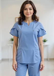 Scrub Feminino Serena - Azul Céu