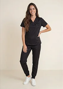 Scrub Feminino Valentina - Preto