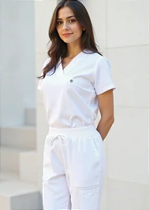 Scrub Feminino Valentina - Branco