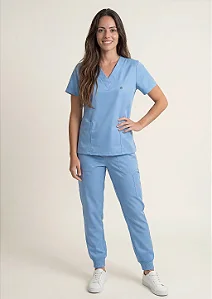 Scrub Feminino Valentina - Azul Céu