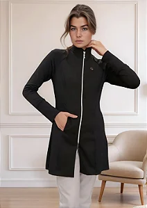 Jaleco Feminino Raglan Laís - Preto