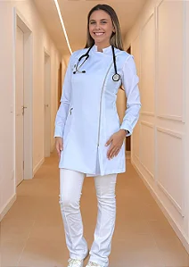 Jaleco Feminino Liz - Branco