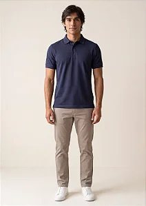 Camisa Polo Slim Fit - Marinho