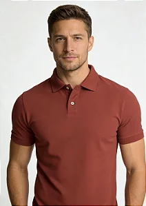 Camisa Polo Slim Fit - Cereja Especial
