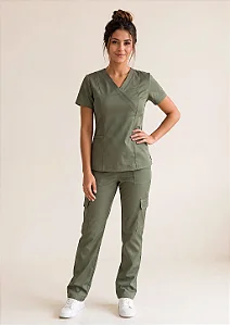 Scrub Feminino Stella - Verde Alcaparra
