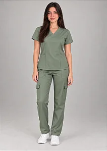 Scrub Feminino Stella - Verde Alcaparra