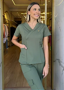 Scrub Feminino Stella - Verde Alcaparra