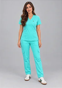Scrub Feminino Stella - Verde Aruba