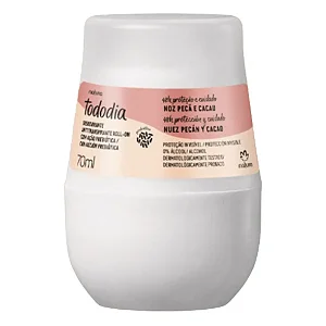 Desodorante Antitranspirante Roll-on Natura Tododia Noz Pecã e Cacau 70ml
