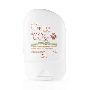 Protetor Facial Gel Creme FPS 60 FPUVA 20 Fotoequilíbrio