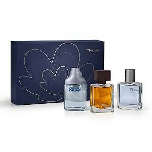 Coleção Especial Miniaturas da Perfumaria Masculina Natura 3 un. de 25 ml