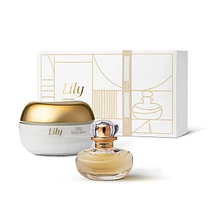 Kit Lily Eau De Parfum 30ml + Creme Acetinado Desodorante Corporal 250g