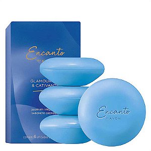 Sabonete Barra Encanto Glamourosa & Cativante 4x80g Avon