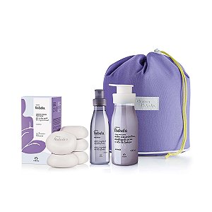 Kit Natura Tododia Algodão Body Splash 200ml + Creme Para o Corpo 400ml + Sabonete em Barra 90g + Bolsa Nécessarie