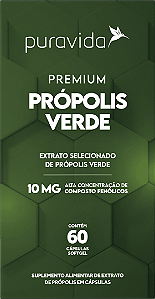 Premium Própolis Verde 60 cápsulas - Puravida