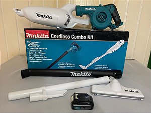 Kit Soprador de Folhas + Aspirador 12V CXT Makita UB101 + CL108FDZW CLX248