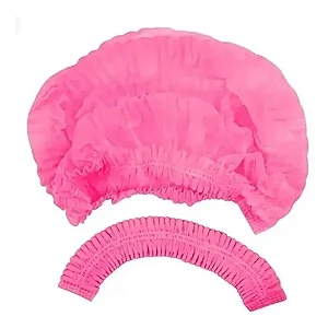 TOUCA TNT SANFONADA DESCARTAVEL ROSA C/100 UNIDADES