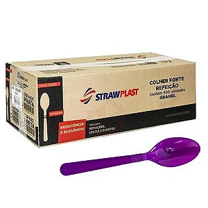 COLHER FORTE ROXA GRANEL C/500