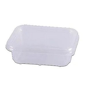 POTE RETANGULAR 150ML COM TAMPA PACOTE C/ 20 UNIDADES