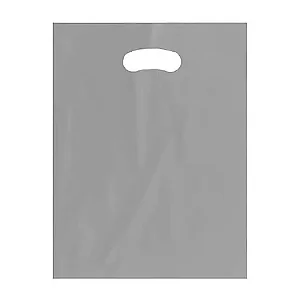 SACOLA 30X40 PRATA ALÇA VAZADA PACOTE C/100 UNIDADES