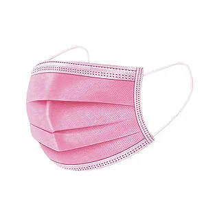 MASCARA TNT TRIPLA ROSA C/ ELASTICO C/50 UN