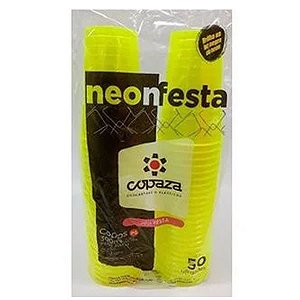 COPOS 300ML GOLD NEON AMARELO C/50 UND