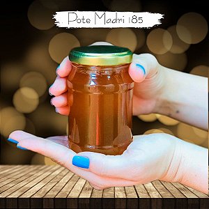 KIT POTE MADRI 185ML COM TAMPA 58 BRANCA C/ 24 UNIDADES