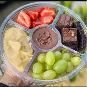 G 540 BANDEJA 4 DIVISORIAS CRISTAL PET CX C/100