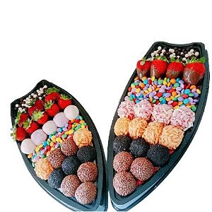 GO933 BARCA ORIENTAL MEDIA PRETA C/100 UNIDADES