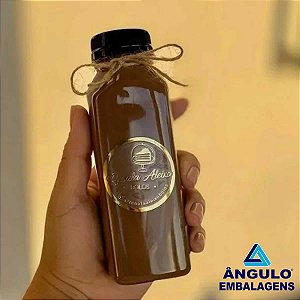 GARRAFA PET 300ML QUADRADA C/10 UND