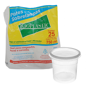 KIT POTE/SOBRETPA 750ML PACOTE C/25 UNIDADES