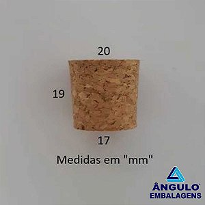 ROLHA GARRAFA 19X20X17MM PACOTE COM 1.000 UNIDADES