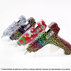 PISTOLA COLA QUENTE PEQUENA GATTE ESTAMPADA 10W
