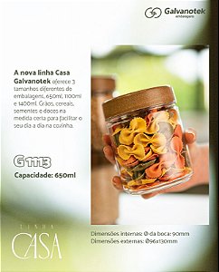 KIT 3 POTES MULTIUSO TAMPA PLASTICA AMADEIRADO