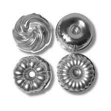 KIT MINI FORMAS DECORADAS C/4 9X4CM ALUMINIO