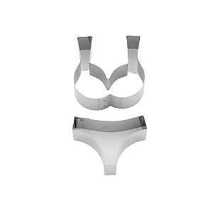 JOGO CORTADOR LINGERIE 4,5X4,5X1,5CM INOX C/2 UND