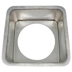 FORMA QUADRADA FUNDO FALSO 20X7CM ALUMINIO