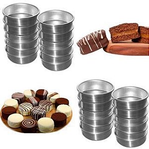 FORMA PAO DE MEL N3 7,3X2,7CM ALUMINIO C/12 UND