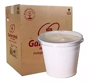 G 697 POTE 60ML BRANCO COM TAMPA RETA TRANSPARENTE C/700 UND