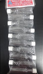 GARRAFA PLASTICA 60ML COM TAMPA FLIP BRANCA C/10 UND