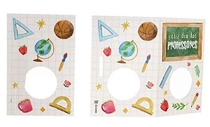 CARTAO COM BLISTER 1 DOCE QUERIDO PROFESSOR C/12 UND