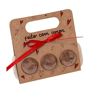 MALETA BLISTER 3 DOCES AMOR DOCE C/10 UND 13X13X3,5CM