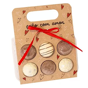 MALETA BLISTER 6 DOCES AMOR DOCE C/10 UND 17X13X3,5CM