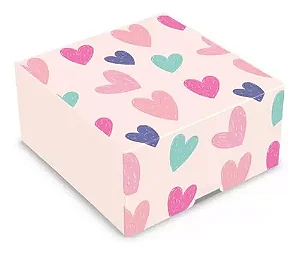 CAIXA PRACTICE 4 DOCES AMOR EM CORES C/10 UND 4X8X8CM
