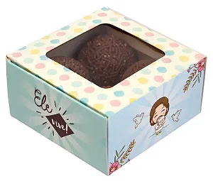 CAIXA PRACTICE C/VISOR 4 DOCES LINHA CRISTA C/10 UND 4X8X8CM