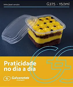 G 375 SF POTE QUADRADO 150ML C/10 UND