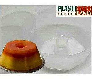 FORMA PUDIM PEQ C/TAMPA C/10 PLASTILANIA - 120ML